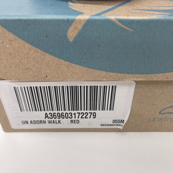 Clarks Unstructured Leather Lace-Up Boots - Un Adorn Walk in Red - Picture 2 of 8